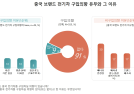 중국 브랜드 전기차, 10명 중 9명 ‘구매 의향 없다’